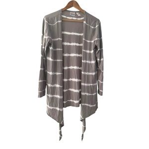 Chicos Striped Cardigan Tie Front Chicos Size 2 Large